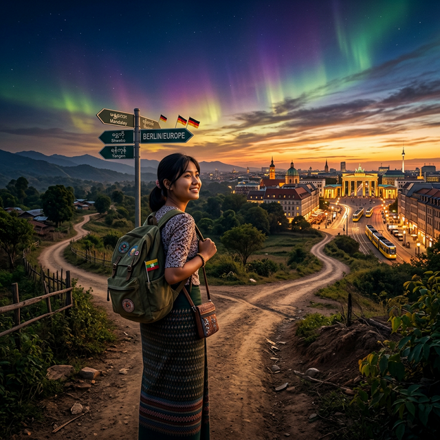 Student journey from Myanmar to Germany